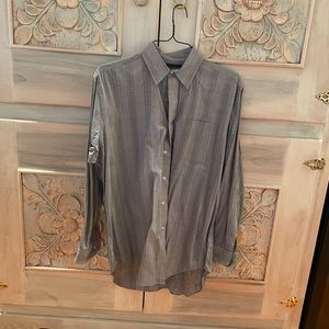 Polo Ralph Lauren Black White Striped Button Down